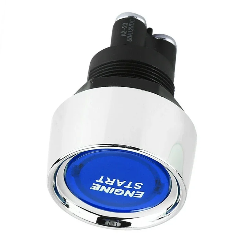 Car Start Button Car Start Stop Button 12V/24V 50A Car Engine Start Push Button Keyless Start Button Ignition Starter Car Engine Auto Accessories