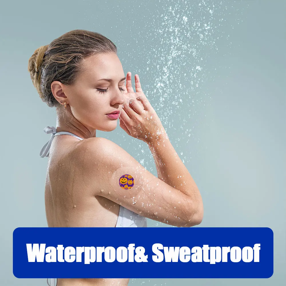 20/30 Pack Patterned Libre 3 Sensor Covers, Freestyle 14-Day Waterproof, Latex-Free, Hypoallergenic, Long-Lasting Adhesive 4