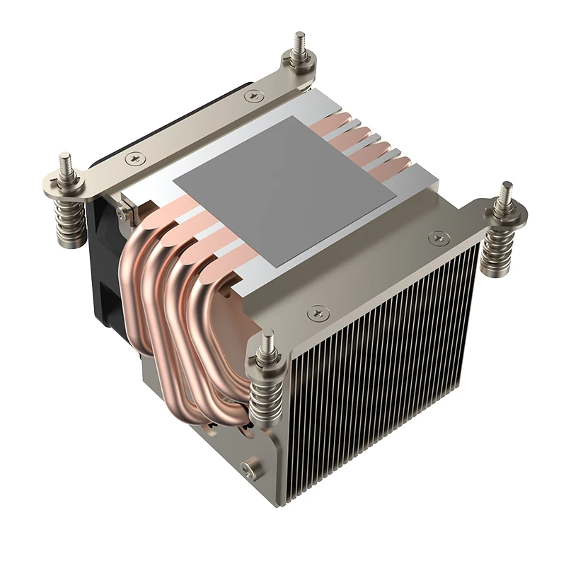 LGA2011-R64-3 LGA 2011용 쿨러 180W 좁은 유형 2U 라디에이터 56mm x 94mm 장착 피치 방열판 LGA 2011 좁은 4 히트 파이프