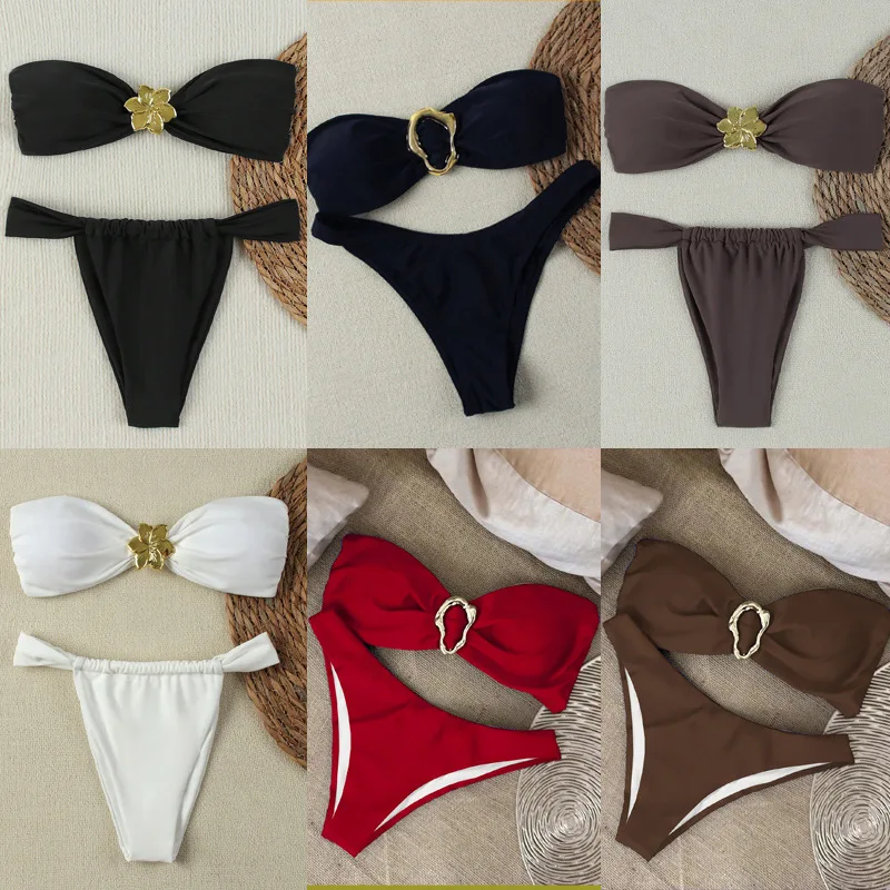 " Sexy Bandeau Push-Up Bikini Set