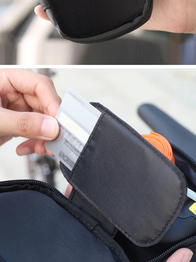 RRSKIT Fahrrad selbstsichernde wasserdichte Hecktasche 560 ml Fassungsvermögen Straße/MTB/Faltrad Sattel Hecktasche Tragbares Fahrrad-Werkzeugset – Detail 10