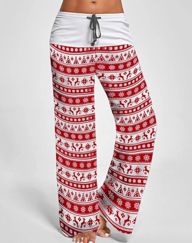 Рисунок 5 - Рождественские штаны с широкими штанинами на шнуровке