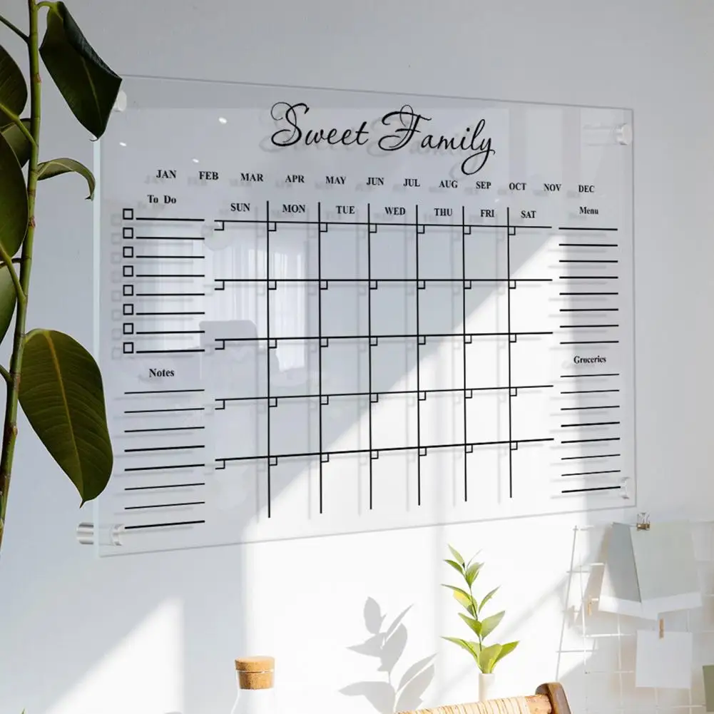 1 Set Convenient Note Board Three-dimensional Style Memo Board Clear Printing with Nail Pen Message Pad Leave Messages