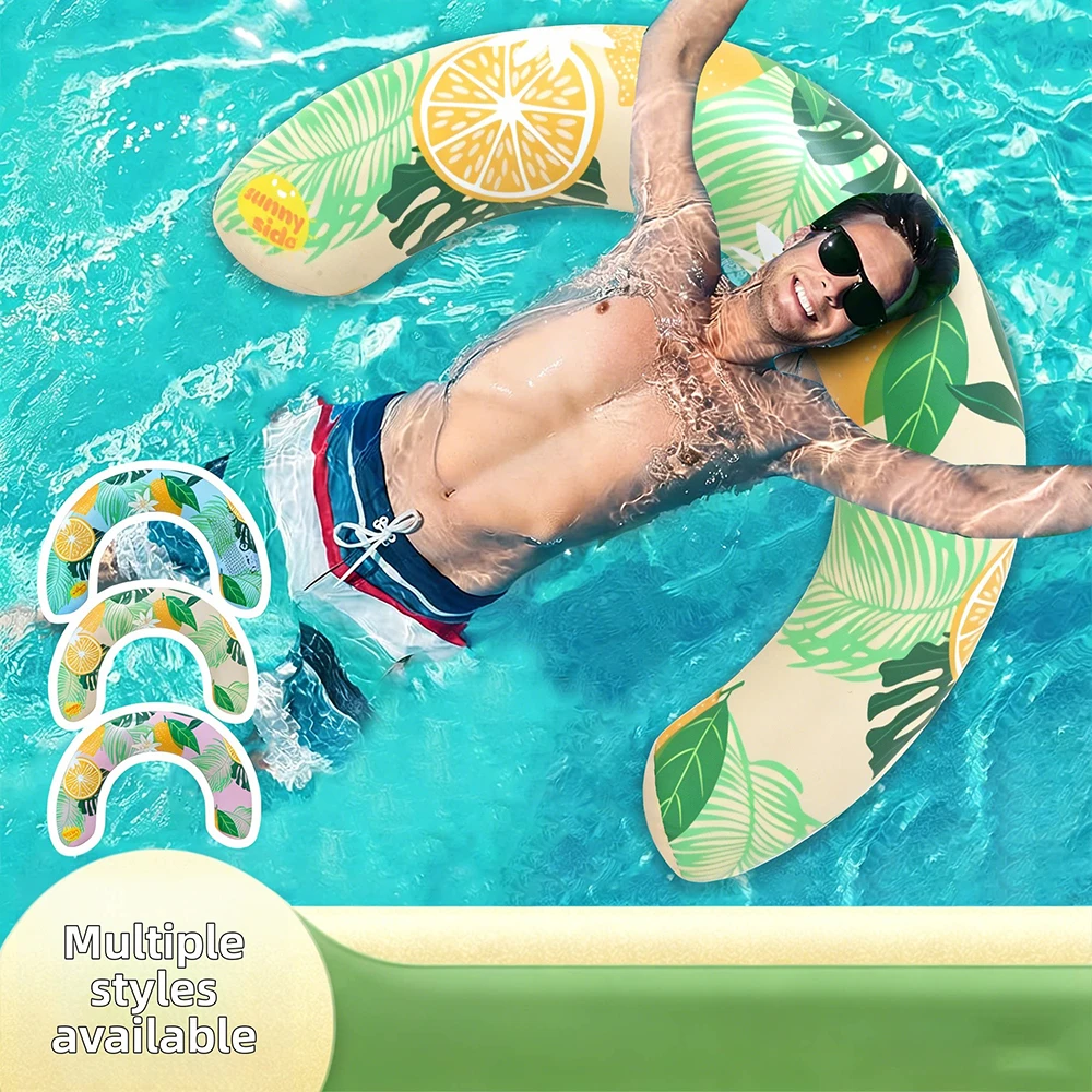 U Shaped Inflatable Swim Ring Pool Floatie Comfortable Neck & Back Support Floating Tube for Pool Beach Water Sports 1 U Shaped Inflatable Swim Ring Pool Floatie Comfortable Neck & Back Support Floating Tube for Pool Beach Water Sports 1