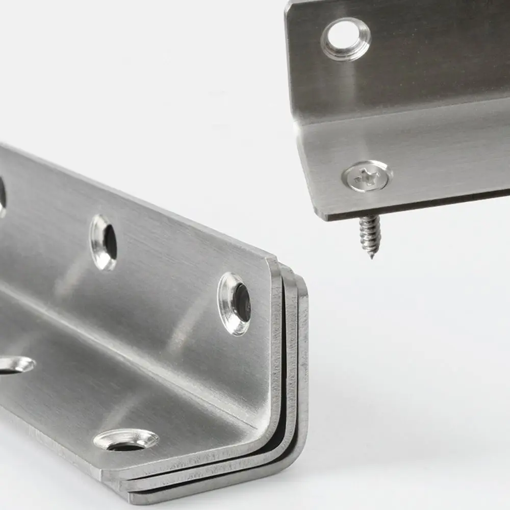 Stainless Steel Angle Corner Code Corner Guard L Shape Thicken Extended Brackets Stand 90 Degree Furniture Hardware