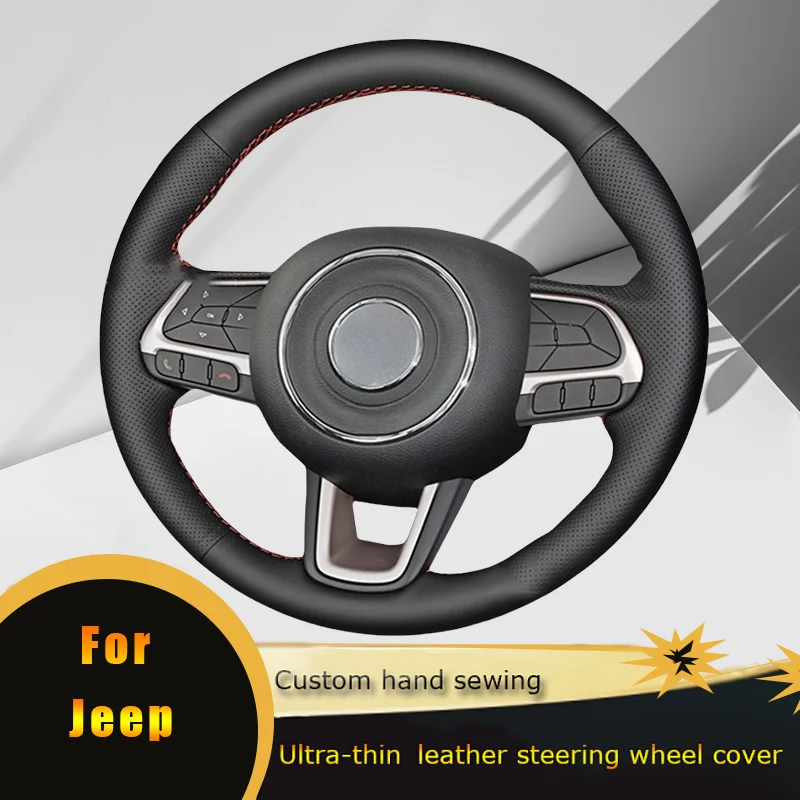 DIY Auto Lenkrad abdeckung rutsch festes perforiertes Leder für Jeep Kompass Renegade Fiat Toro Tipo 2015-2018 Autozubehör