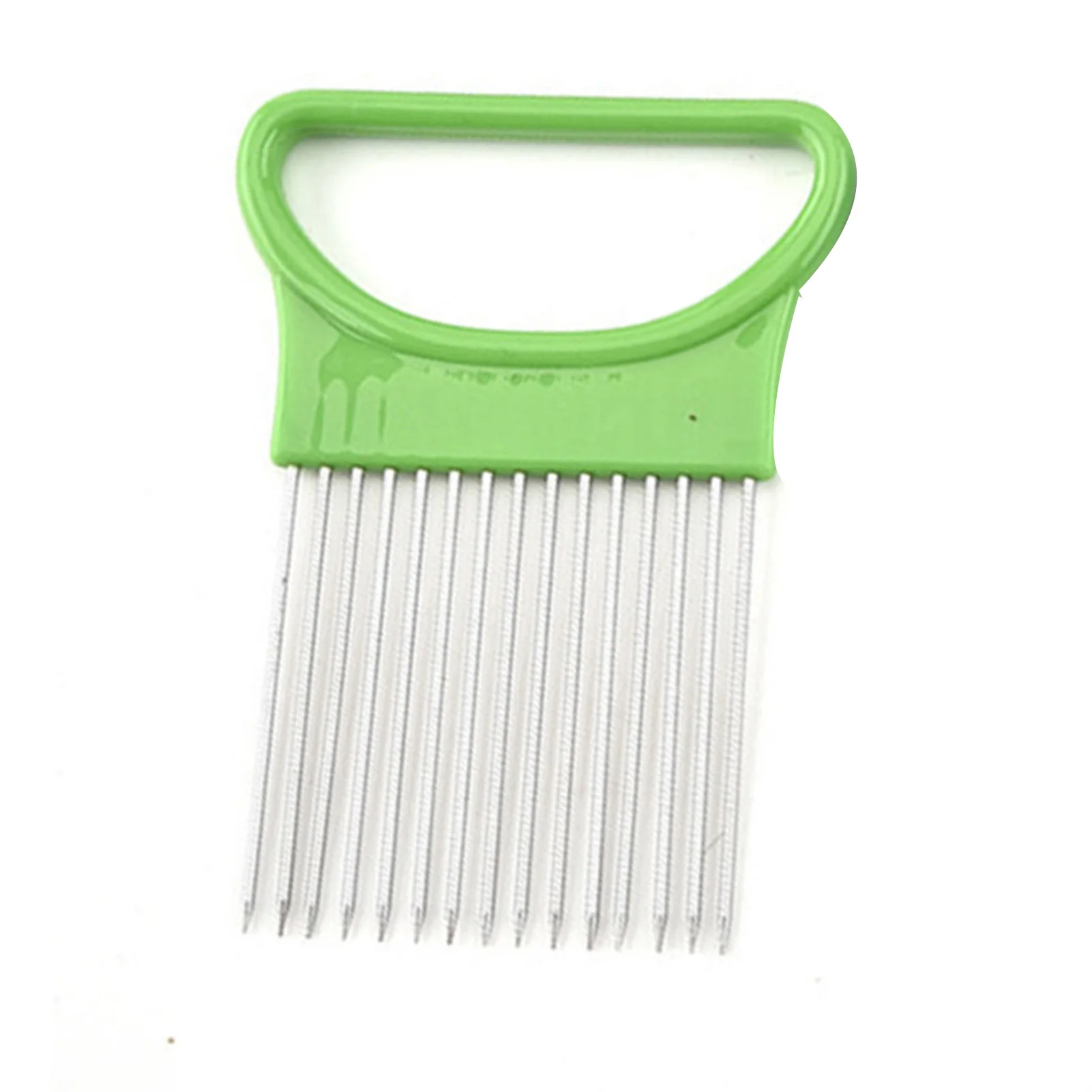 Onion Holder Onion Slicer Sharp Stainless Steel Food Slicer Assistant Tool for Slicing Fruit Lemon and Meat xqmg