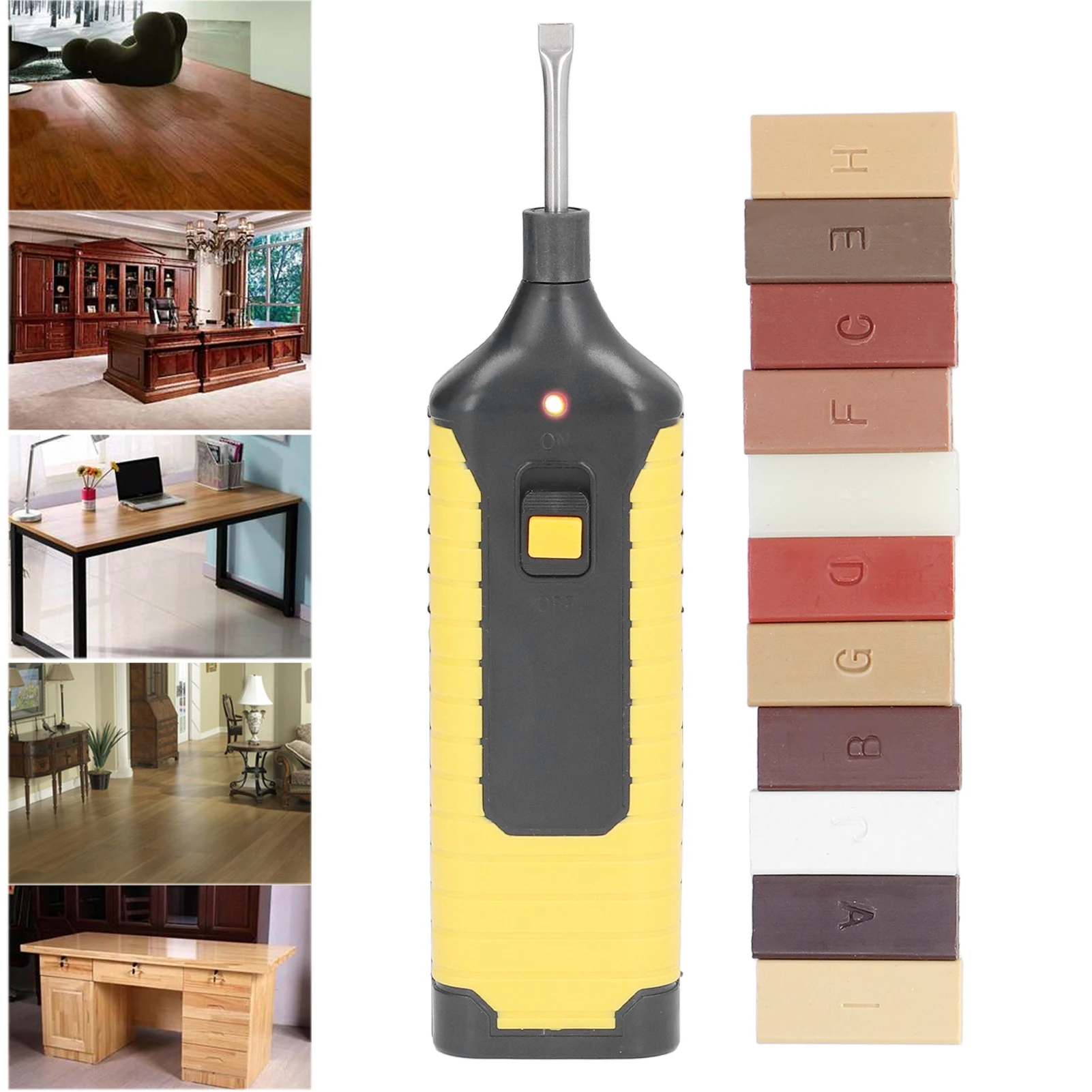 Wooden Floor Repair Kit Multifunction Wood Furniture Crack Laminate Scratch Filler Floor Furniture Crack Repair Kit
