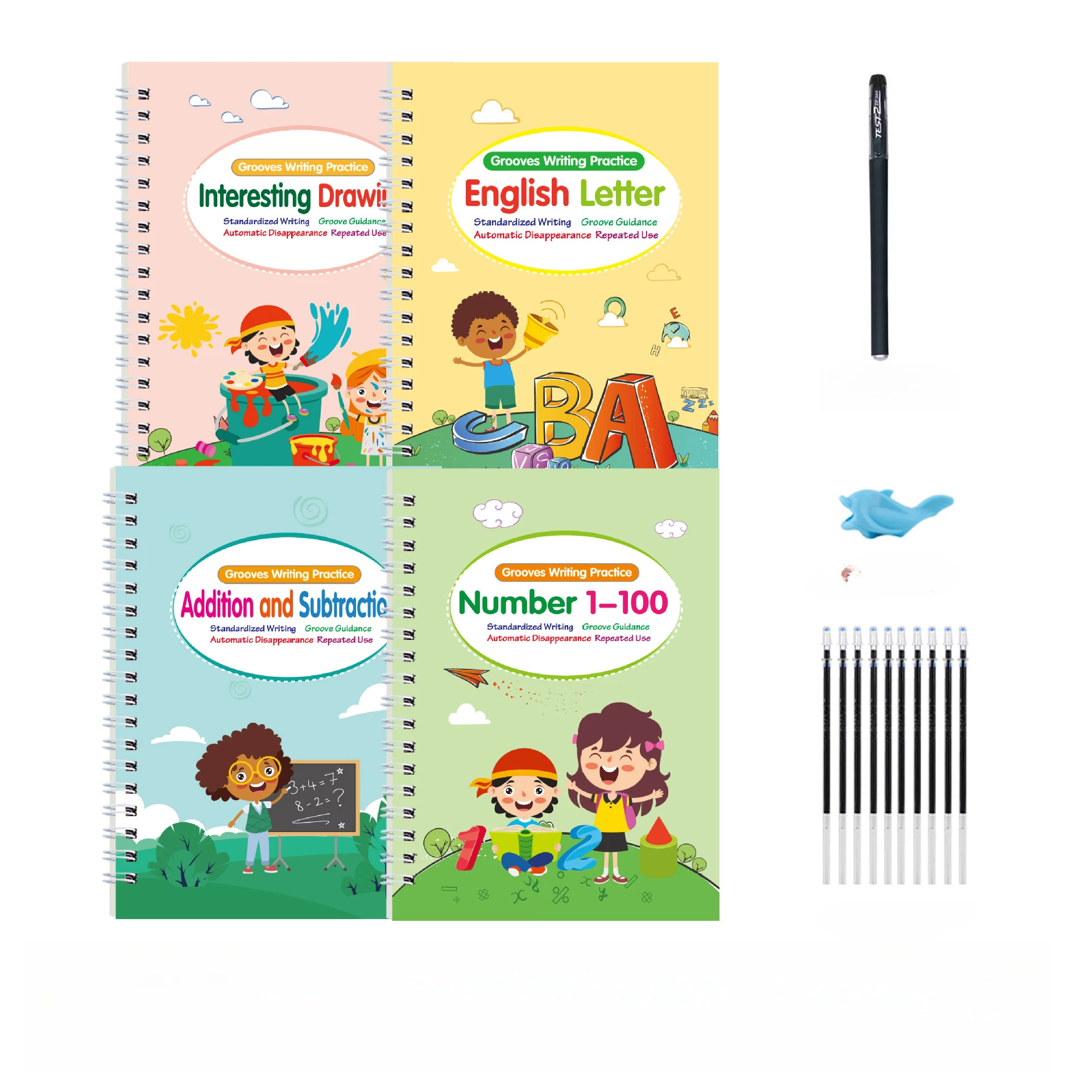 The New Best-selling English Version of The Grooved Exercise Book Can Eliminate Beginners' Magic Practice Books 5