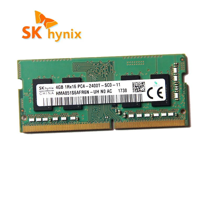 SK hynix DDR4 4GB 8GB 2400MHz RAM 1Rx16 PC4 - 2400T 1.2V Laptop