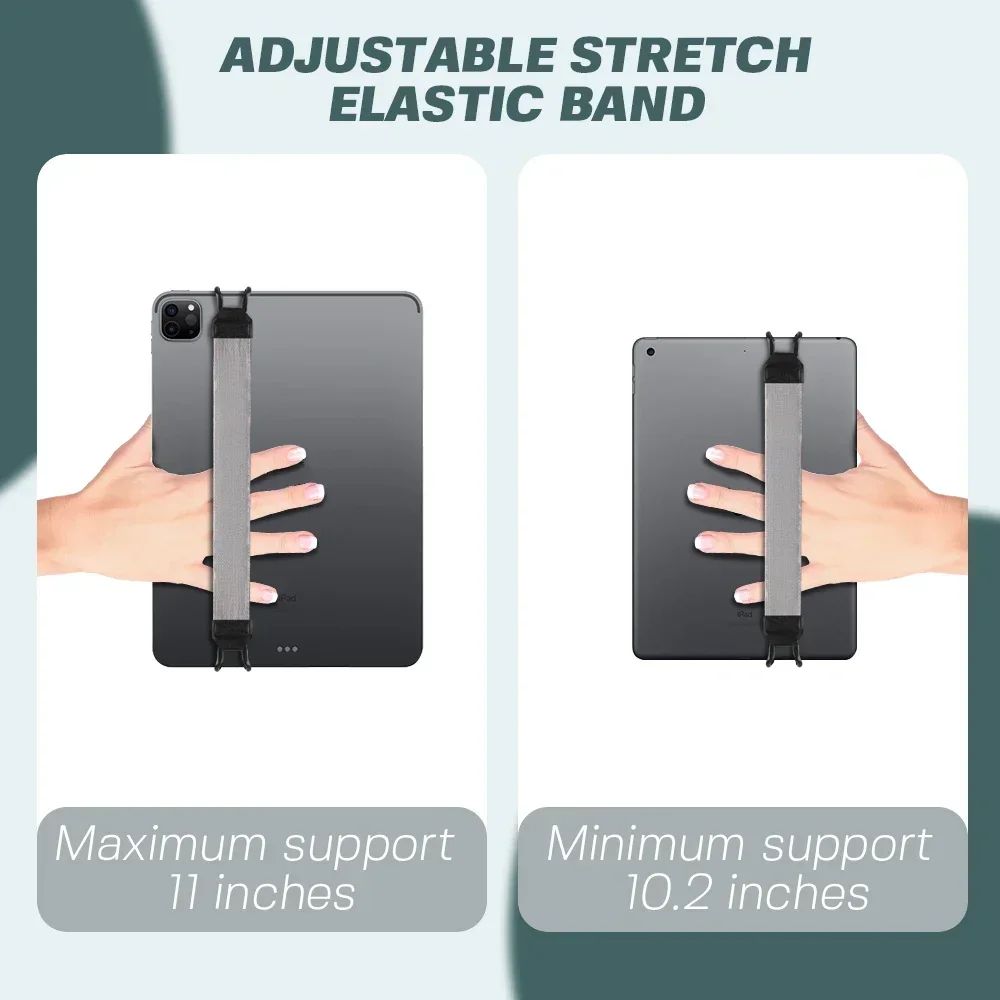 tablet hand strap for iPad 9.7 10.5 inch generic leather handle grip security for iPad/Xiaomi/Samsung