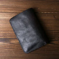 JLFGPJ Hand Painted Vegetable Tanned Top Layer Cattle Pickup Bag For Men Portable Retro Minimalist Genuine Leather Wallet 2