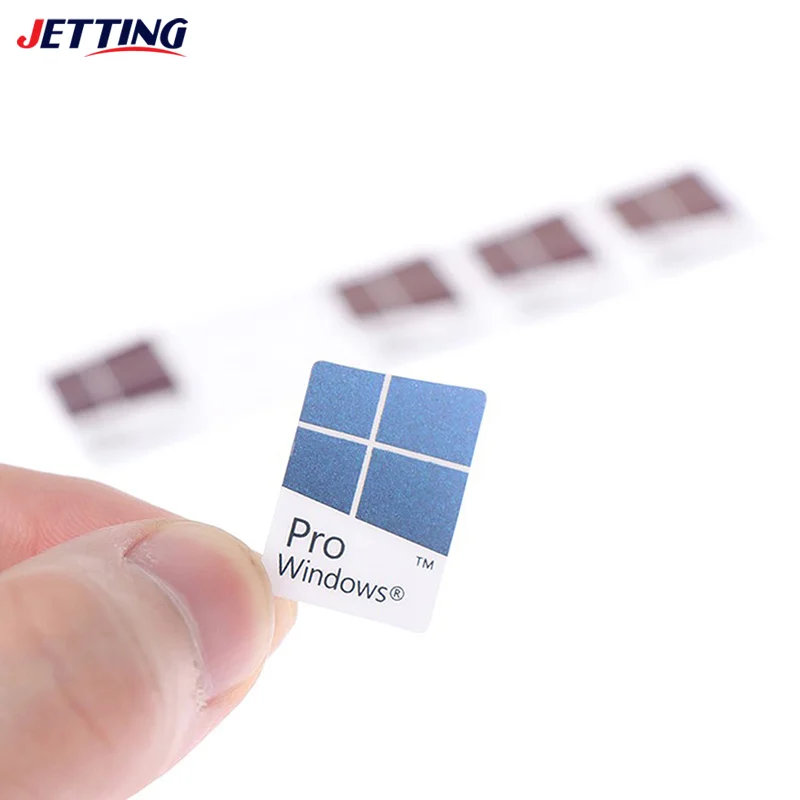 Blue Notebook Desktop Computer Windows10 Sticker WIN10 PRO Label 10pcs