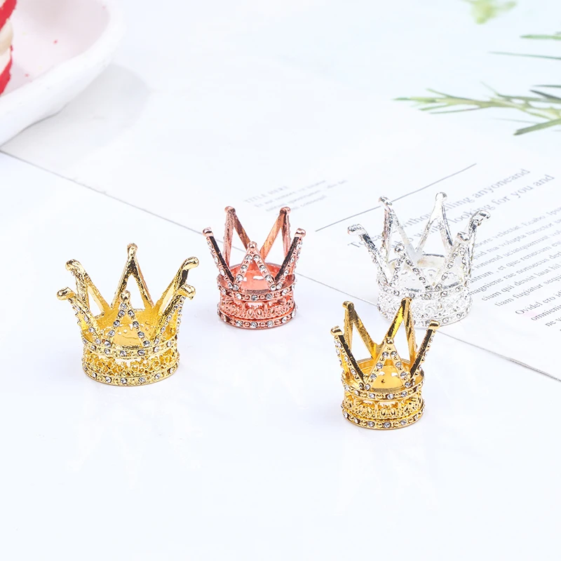 Doll Accessories Metal Crown Headwear Hairwear Hair Accessories For Doll House Toy 5
