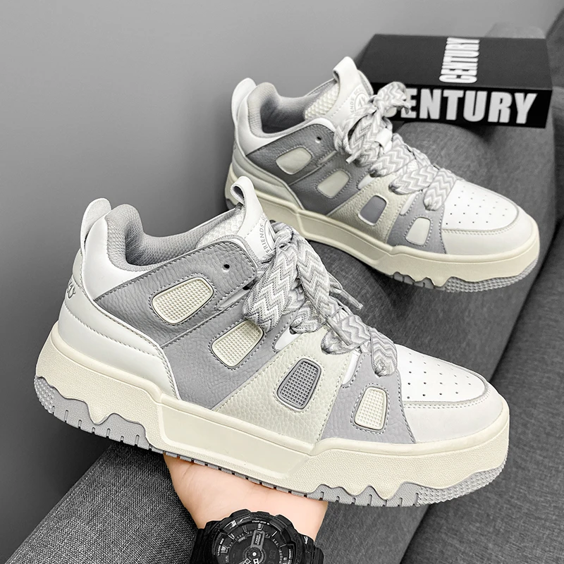 

Fashion Skateboard Shoes for Men Low Top Flats Sneakers Men Zapatillas Hombre Lace Up Leisure Breathable Men's Shoes Summer 2023