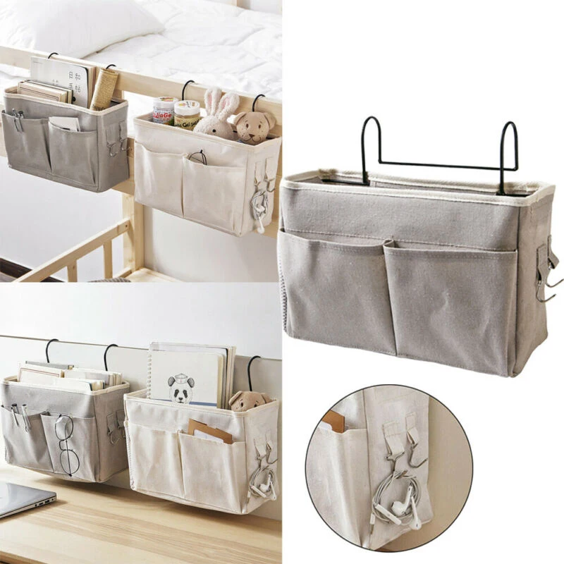 

1pcs Caddy Hanging Organizer Bedside Storage Bag for Bunk and Hospital Beds Dorm Rooms Bed Rails