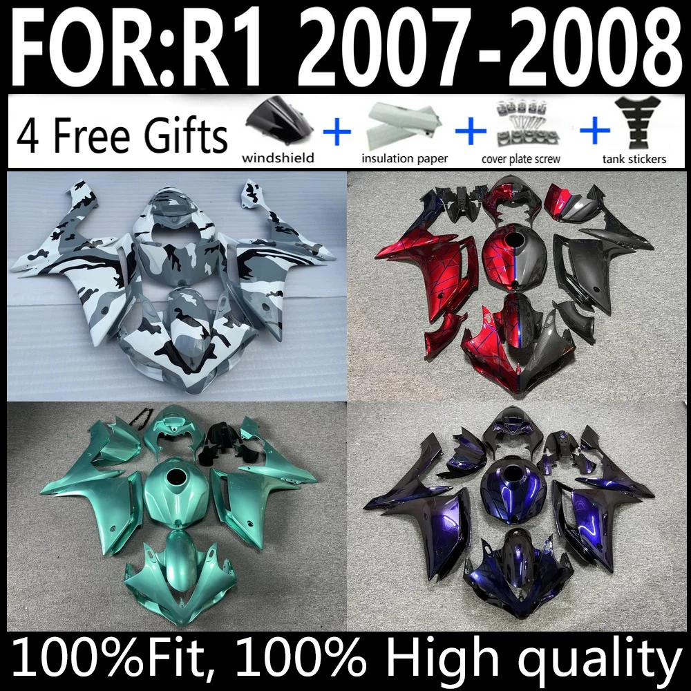 R1 2007 2008 Fairings Kit For Yamaha YZF R1 ABS Bodywork Aftermarket ...
