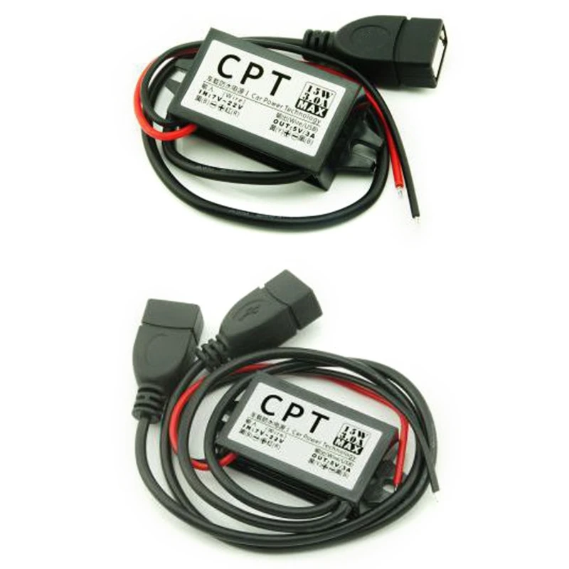 

USB Power Boosts Cable DC7V-22V to DC5V Step Down USB Converter Adapter