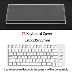 Premium Acrylic Clear Protector Case for Mechanical Keyboards & Mouse (75 key)