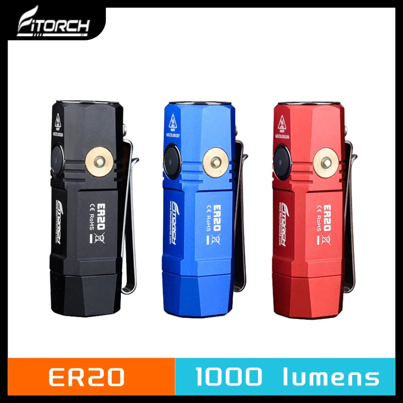 Портативный магнитный перезаряжаемый фонарик Fitorch ER20, 1000 люмен Портативный магнитный перезаряжаемый фонарик Fitorch ER20, 1000 люмен