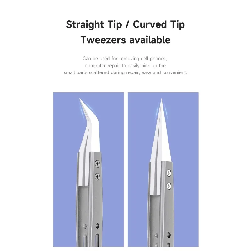 Heat Resistant Insulation Ceramic Tweezers For Phone Repair Precision Tweezers Tweezer Tool Esd Anti Static Tweezers Phone Repair Tweezers Ceramic Tweezers