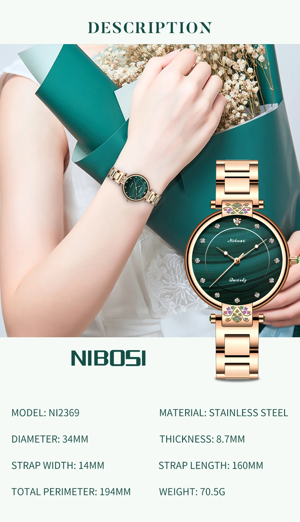2021 NIBOSI Fashion Ladies Watch Brand Ladies Creative Steel  Women Bracelet Watches Female Waterproof Clocks Relogio Feminino
