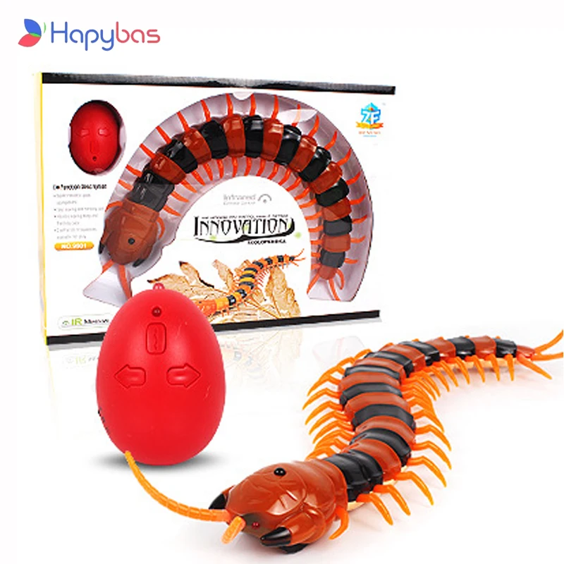 NEW Infrared RC Remote Control Simulation Centipede Creepy-Crawly Kids Toy Gift Orange&Black