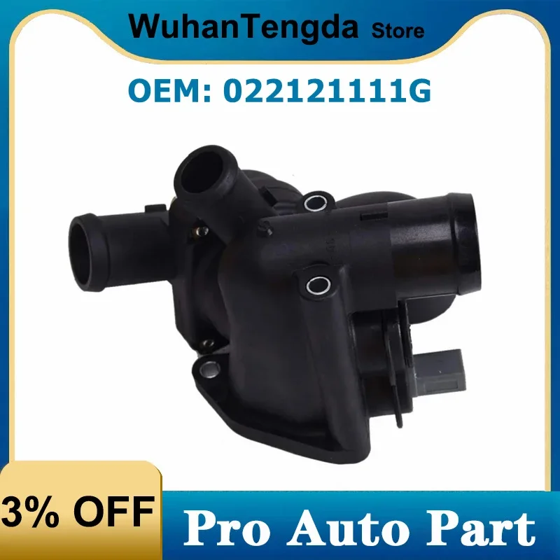 Car Engine Cooling System Coolant Thermostat 3.2L Volkswagen Touareg V6 Base 022121111G