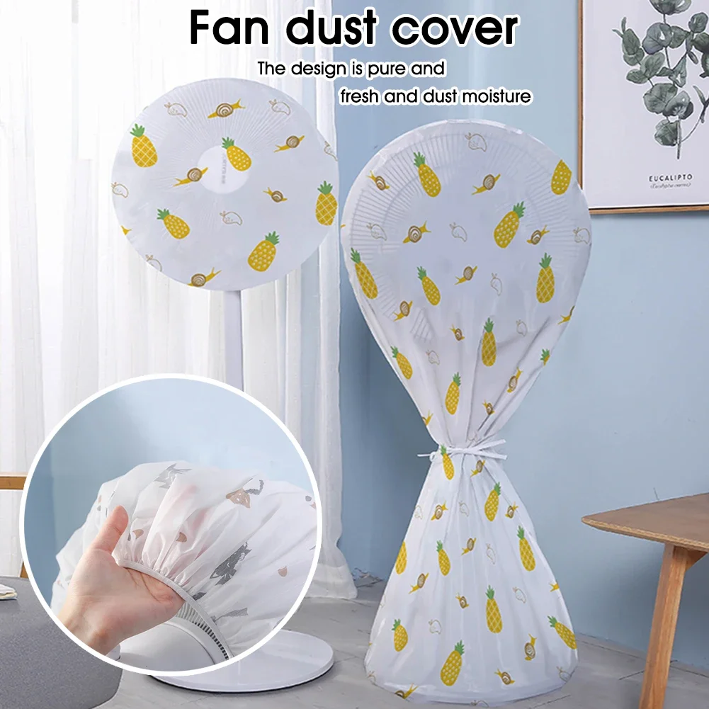 Thick Waterproof Electric Fan Cover Cartoon Style Floor-Standing Electric Fan Dust Cover Universal Protection Case Dust Cover Fan Cover
