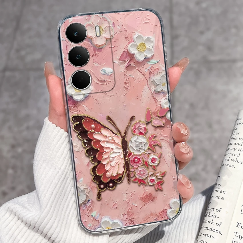 Fashion Astronaut Pattern Transparent Phone Case - Anti-Fingerprint TPU Clear Back Cover