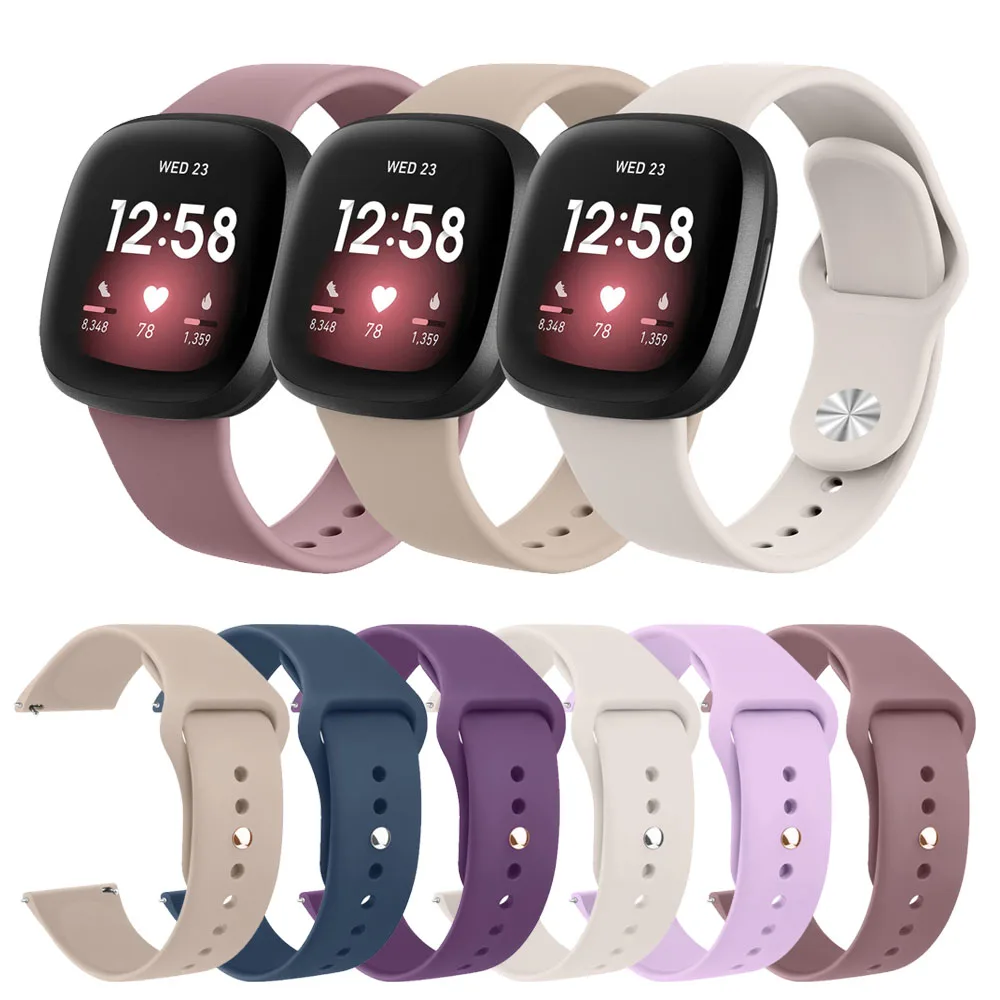 Nuovo Cinturino In Silicone Morbido Per Fitbit Versa /Versa 2/Versa 3/Versa 4 Bracciale A Fascia Per Fitbit Versa Lite/Sense/Sense 2 Strap Correa
