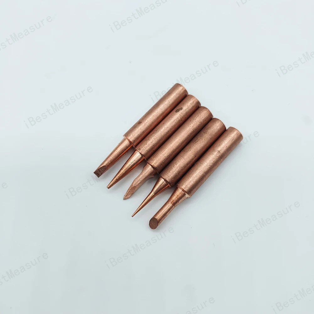 1/5pcs 900M-T Pure Copper Soldering Iron Tip Lead-free Solder Tips Welding Head BGA Soldering Tools Branding Iron best soldering iron