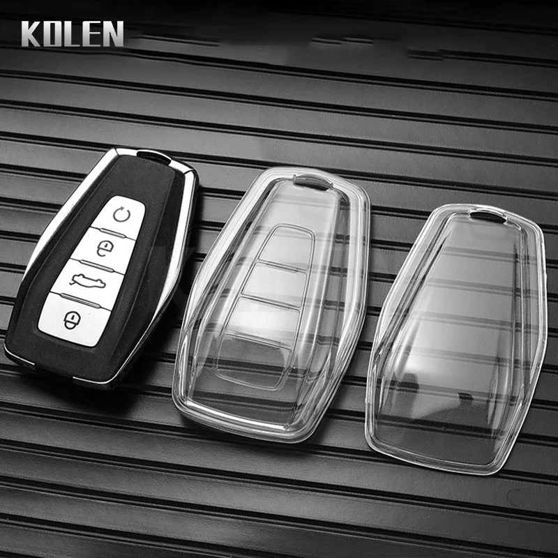 TPU Car Key Remote Case Cover Shell Fob For Geely Atlas Boyue NL3 Coolray X6 X7 EX7 Emgrand Kulrey GT GC9 Auto Accessories key case key case cover car key shell remote control case cover