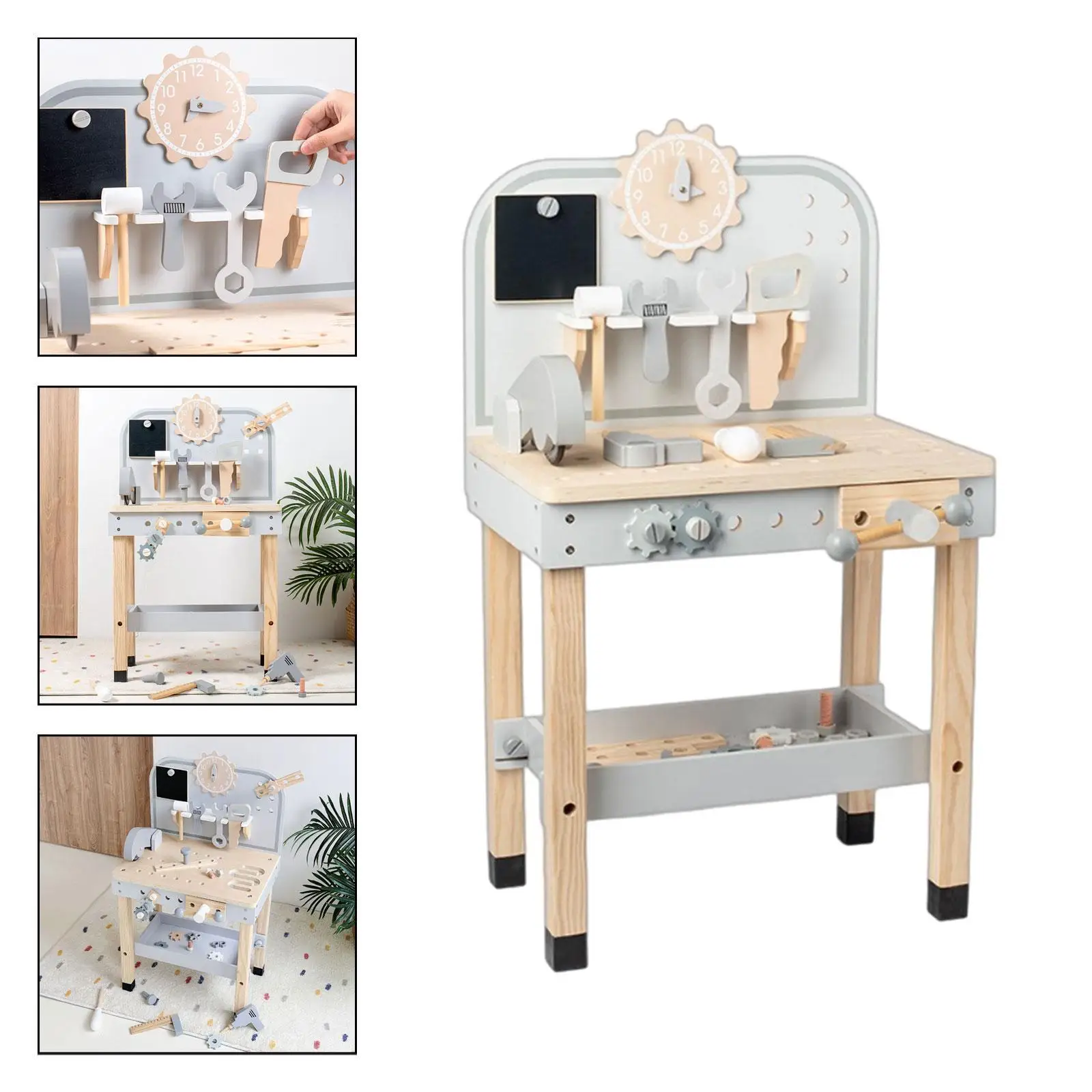 Tool Bench Toys DIY Large Play Tool Workbench Set for Ages 3+ Child Toddlers