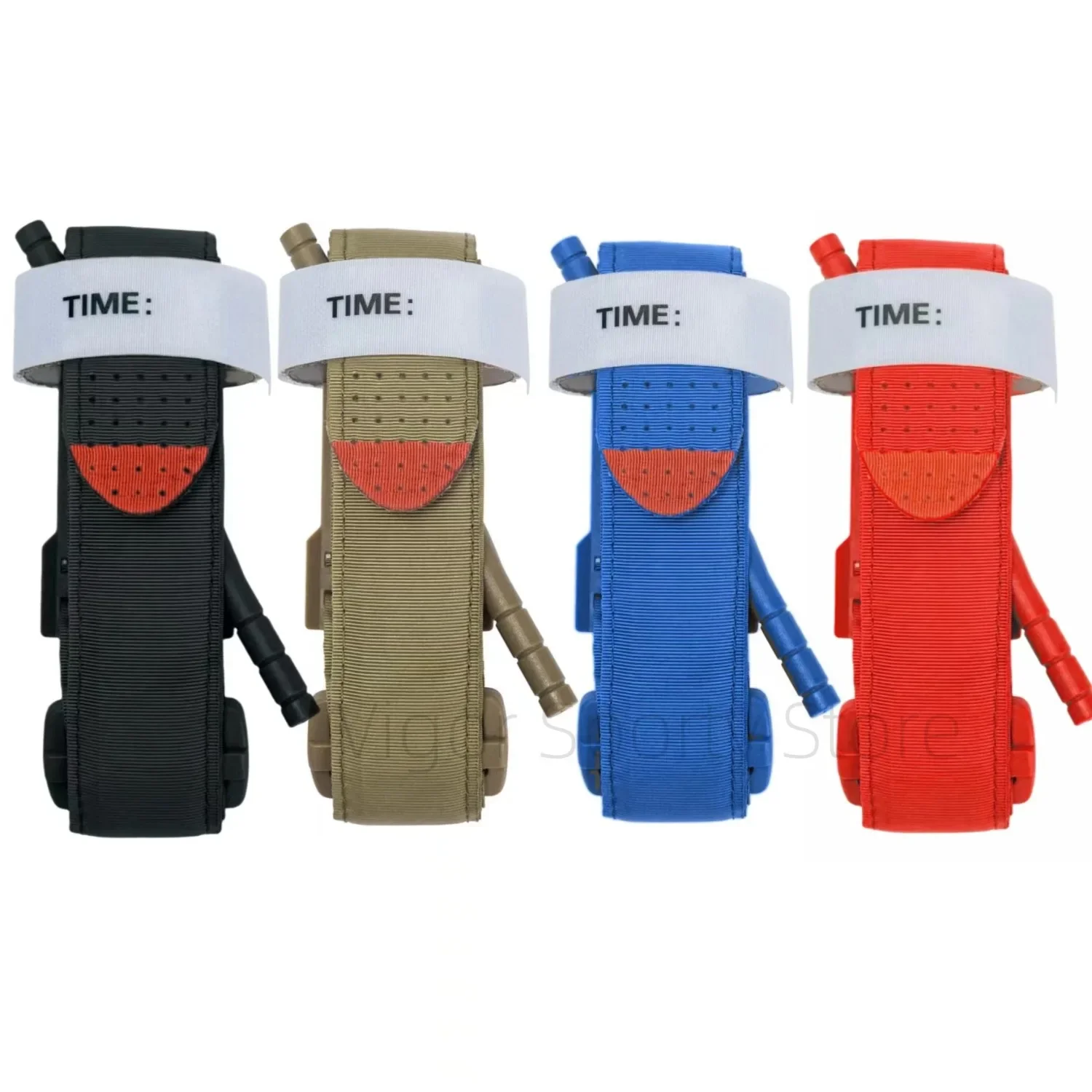 1pcs High Quality Tactical Medical 95cm Tourniquet for Outdoor Exploration Combat Application Red Tip Medical Emergency Belt Aid