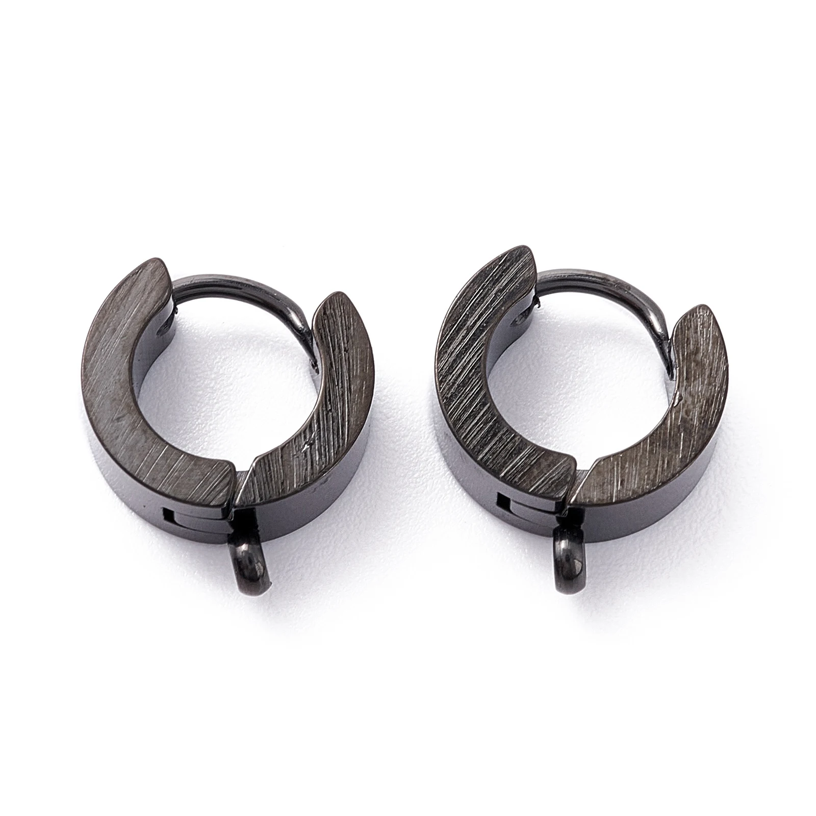 20pcs 304 Stainless Steel Huggie Hoop Earrings Findings Open Loop Leverback Earring Hooks with Vertical Loop Ear Wire DIY Craft