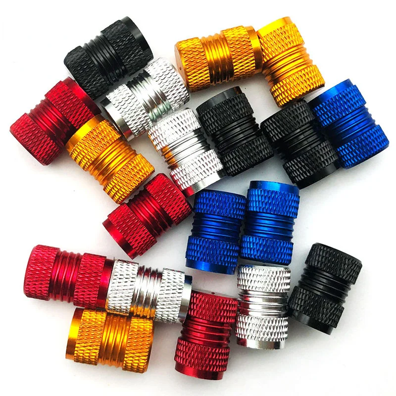 4pcsUniversalStainlessSteelCarTireValveCapsMotorcycleBike