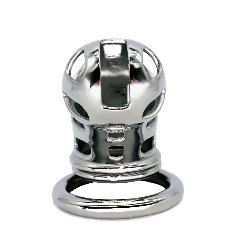 Penis Chastity Cage Stainless Steel Breathable Cock Ring For Men