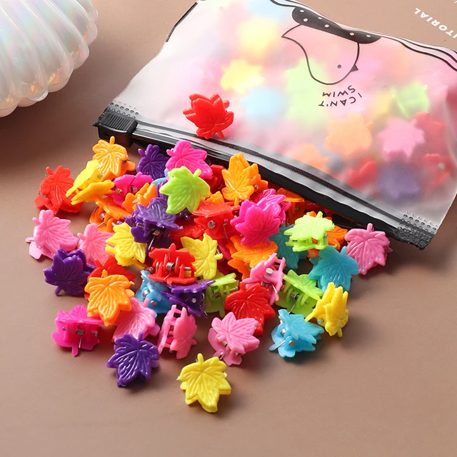 40Pcs Girls Colorful Hair Clips Flower Star Mickey Cute Small Hair Claws Kids Sweet Hairpins Cartoons Fashion Hair Accessories style-42