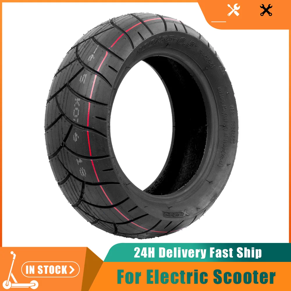Pneumatico Tubeless 100/55-6.5 (90/65-6.5) Per Scooter Elettrico | Nero Ricambio Moto
