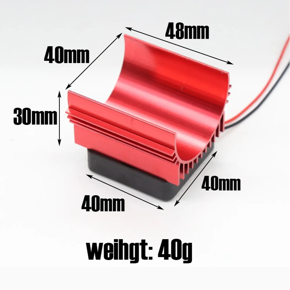 Set dissipatore di calore ventola 40*42mm Plus 4074 4274 1515 Motore dissipatore di calore universale ventola di raffreddamento radiatore per parti di automobili RC  26