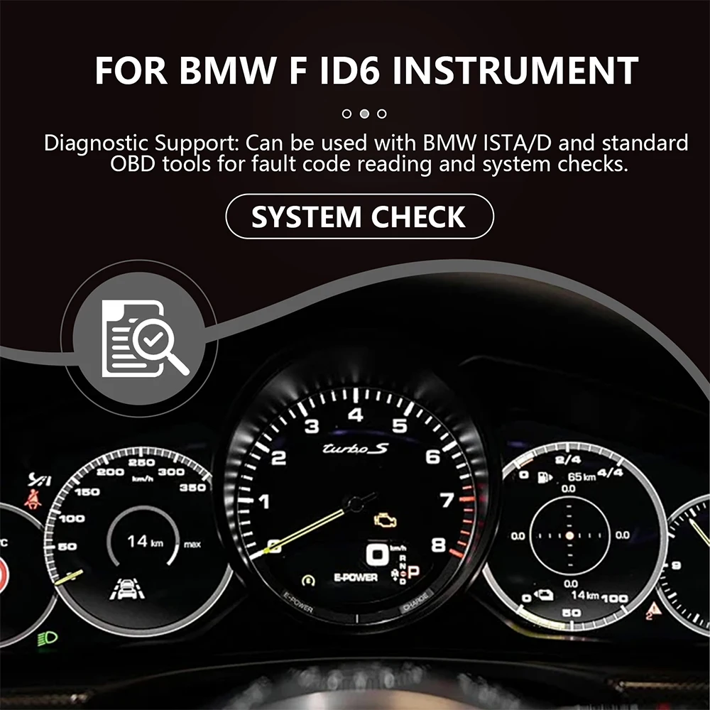 12.3인치 풀 LCD 디지털 계기판 BMW F30 F20 F10 ID6 네비게이션 대시보드 62108779089 6WB용