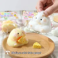 Cute Plush Cat Paw Hamster Fidget Toy Mochi Antistress Stress Relief Toy For Adult Children PU Slow Rebound Sensory Toys 1
