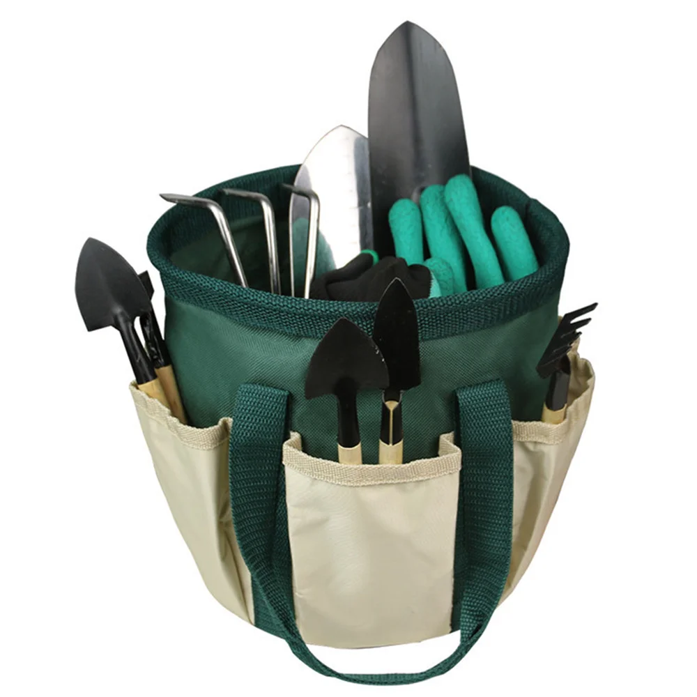 Portable Barrel Tool Bucket Bag 6 Pocket Garden Small Kit Hardware  Accessories Tool Bucket Organizer 3.5 Gallon