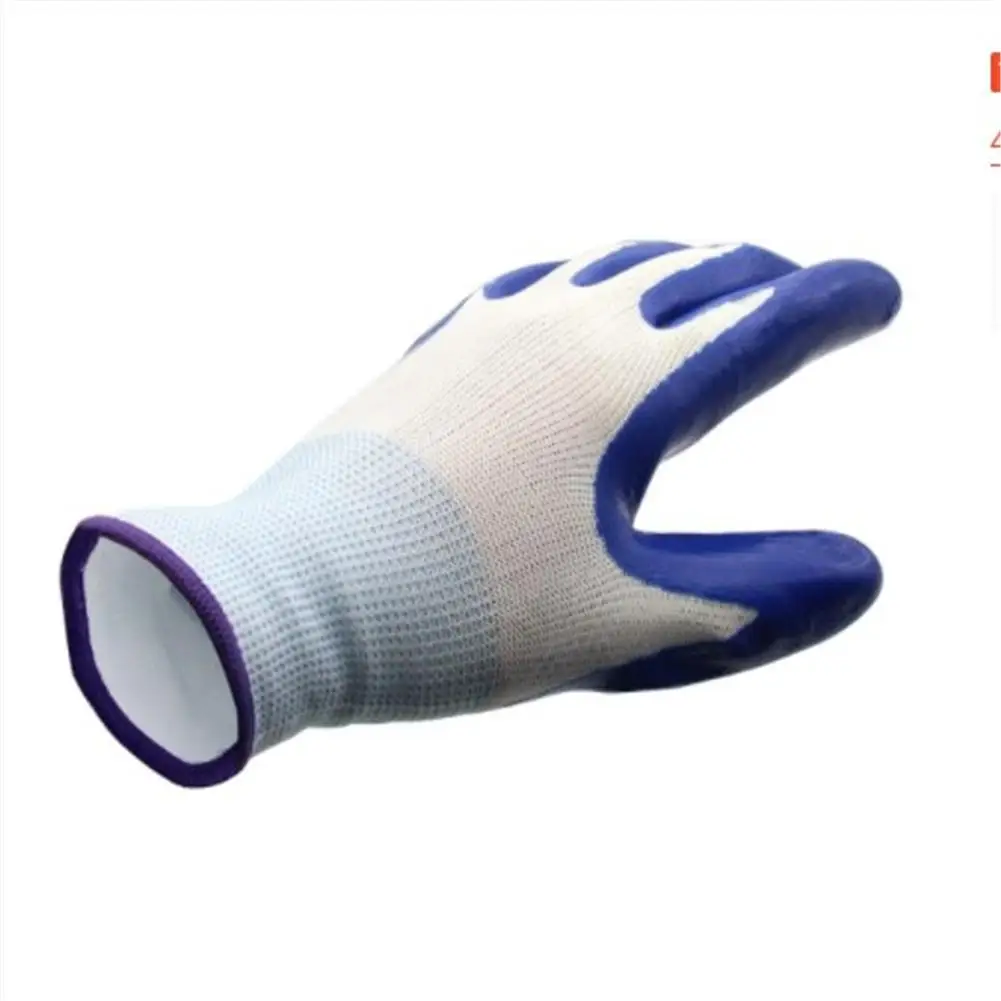 1 Paar Nylon Tuinieren Handschoenen Waterdichte Steekwerende Double-Layer Latex Gecoat Non-Slip Slijtvaste voor Outdoor Handling