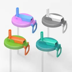 Universal Reusable Can Lid with Straw - Perfect (Straw - 4PCS)