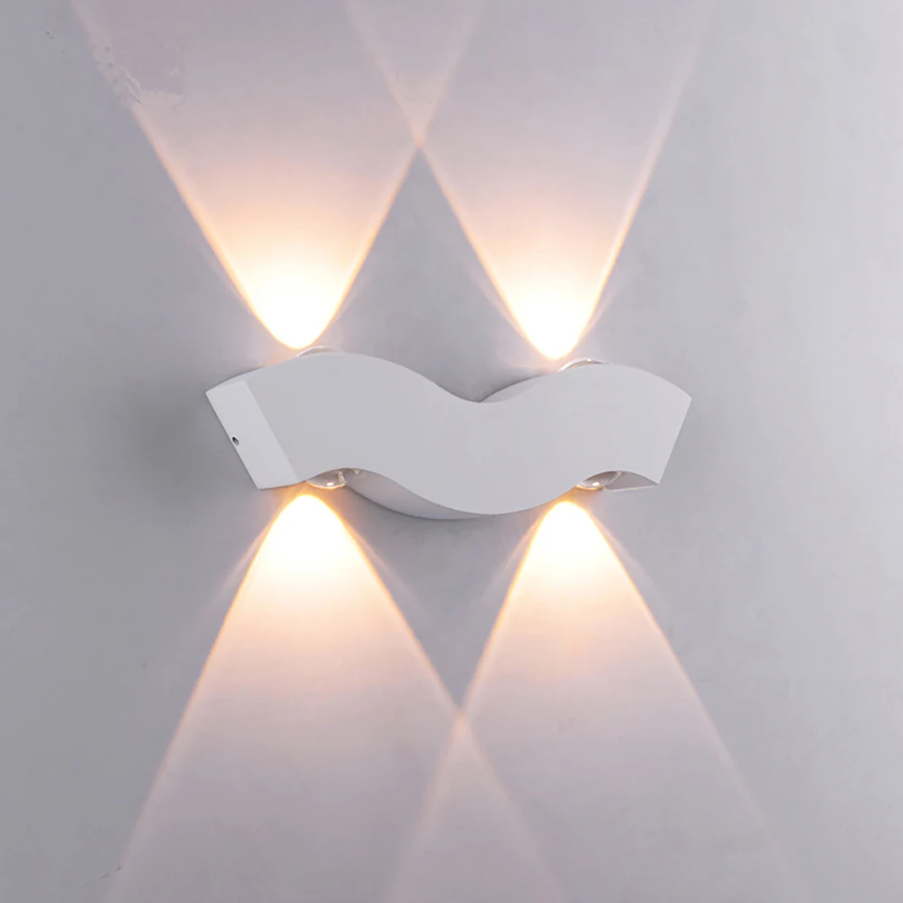 4W AC85-265V LED Wall Lamp Indoor&Outdoor IP65 Waterproof Nordic Modern Minimalist Style Lamps With 3 Years Warranties