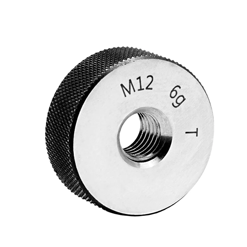 1SET=1*GO+1*NOGO 6g 정확도 M56-M63 비표준 미터법 미세 치아 나사 링 게이지 측정 도구 M56M57M58M59-M63 오른손