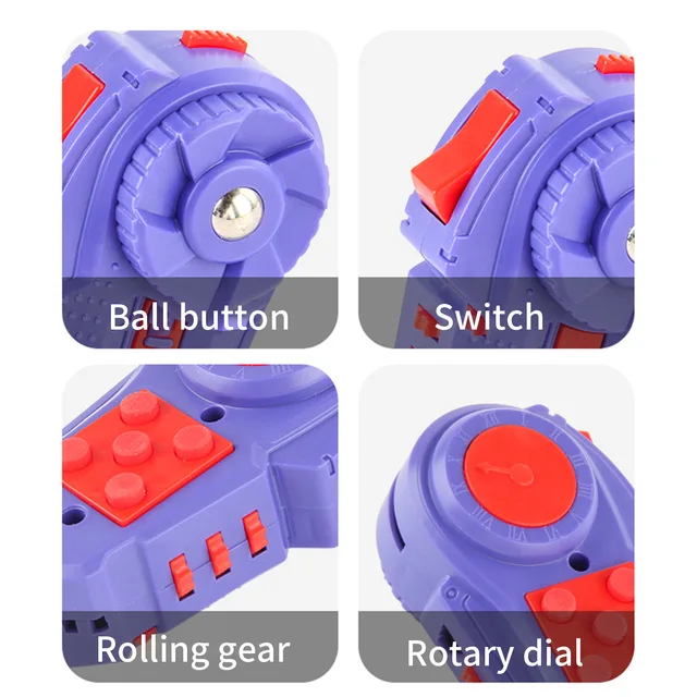 Peculiar Decompression Handle Toy Stress Reliever Squeeze Toy Fun Press Button Pad Gam Handle Decompression Gift Toy For Kids 2