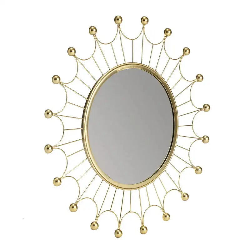 

Gold Bulb Wall Mirror